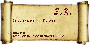 Stankovits Kevin névjegykártya